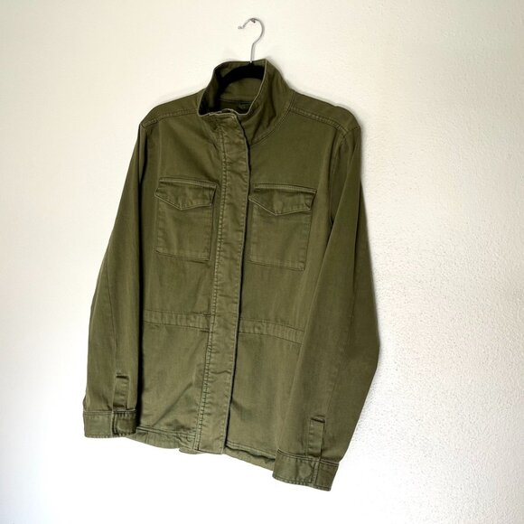 Womens PrAna Sancho Jacket EUC Size M Olive Green Military Cargo Pocket - Picture 9 of 16